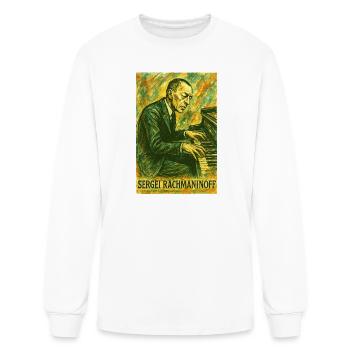 Rachmaninoff at the Piano - Men's Long Sleeve T-Shirt - white - Front