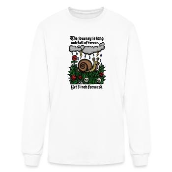 Long Journey Snail Through Terrors - Men's Long Sleeve T-Shirt - white - Front