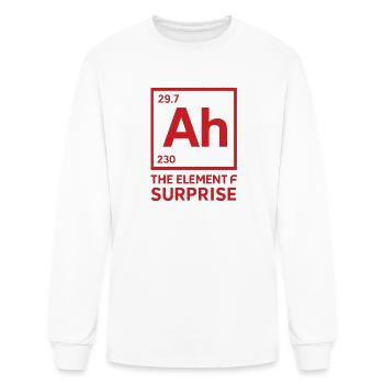 AH !!  The element of surprise, PROJECT HAIL MARY  - Men's Long Sleeve T-Shirt - white - Front
