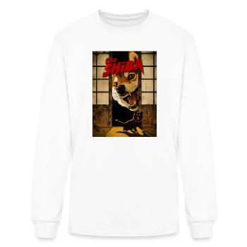 the SHIBA - Men's Long Sleeve T-Shirt - white - Front