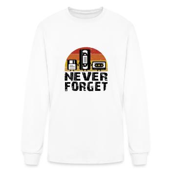 Never Forget - Men's Long Sleeve T-Shirt - white - Front