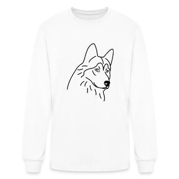 Siberian Husky - Men's Long Sleeve T-Shirt - white - Front
