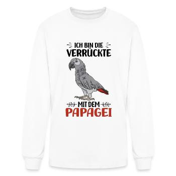 parrot - Men's Long Sleeve T-Shirt - white - Front