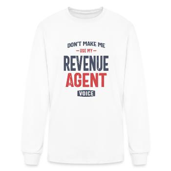 Revenue Agent - Men's Long Sleeve T-Shirt - white - Front