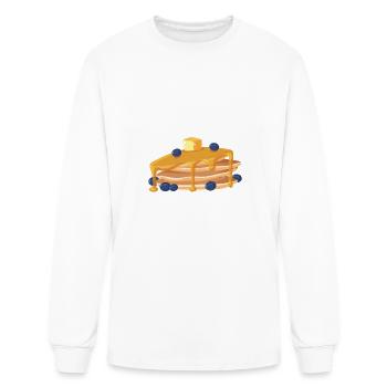 Will Give Legal Advice For Pancakes - Men's Long Sleeve T-Shirt - white - Front