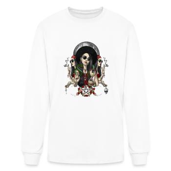 Hecate Triple Moon Goddess - Men's Long Sleeve T-Shirt - white - Front