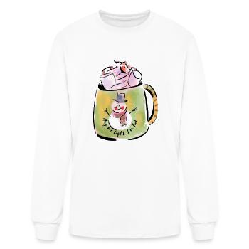Hug Me Tight I m Hot - Men's Long Sleeve T-Shirt - white - Front