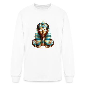 Egyptian Mask Gold and Turquoise - Men's Long Sleeve T-Shirt - white - Front
