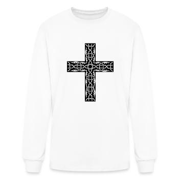 Ornamental cross 12 - Men's Long Sleeve T-Shirt - white - Front