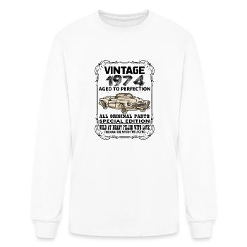VINTAGE 1974-AGED TO PERFECTION - Men's Long Sleeve T-Shirt - white - Front