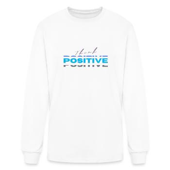 Think positive - Men's Long Sleeve T-Shirt - white - Front