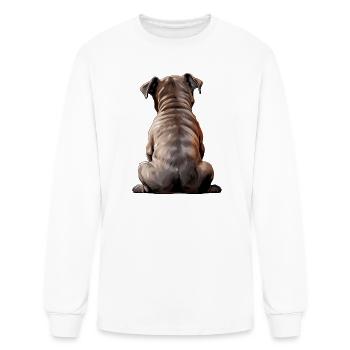 Staffordshire Bull Terrier - Men's Long Sleeve T-Shirt - white - Front