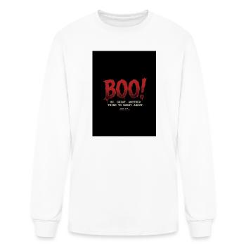Boo Drip Spooky Halloween Sarcastic Horror Anxiety - Men's Long Sleeve T-Shirt - white - Front