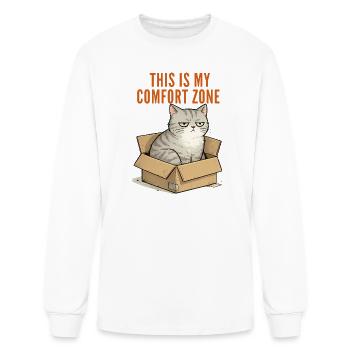 This Is My Comfort Zone Cat - Men's Long Sleeve T-Shirt - white - Front