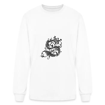 Medieval Core Medieval Initials Castle Core - Men's Long Sleeve T-Shirt - white - Front
