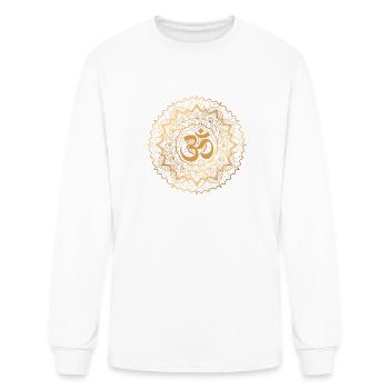 Om Yoga Mandala - Men's Long Sleeve T-Shirt - white - Front