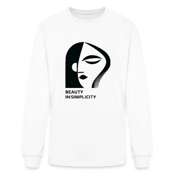 Beauty In Simplicity - Men's Long Sleeve T-Shirt - white - Front
