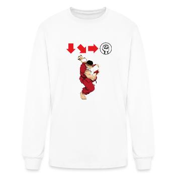 DESIGNSpirit Energy Blast - Men's Long Sleeve T-Shirt - white - Front