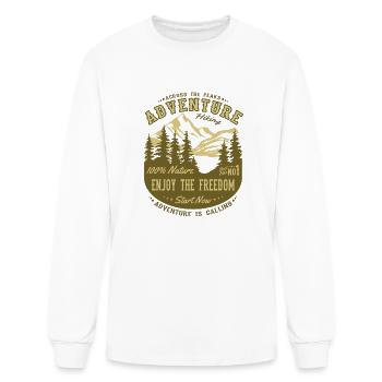 Adventure Hiking Nature Mountains Alps - Men's Long Sleeve T-Shirt - white - Front