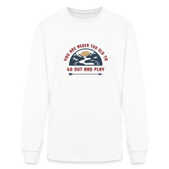 Adventure Go Out And Play - Men's Long Sleeve T-Shirt - white - Front