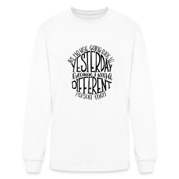 Alice in Wonderland Quote - Men's Long Sleeve T-Shirt - white - Front