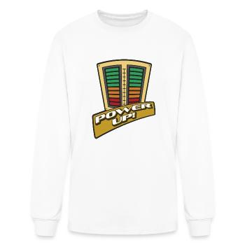 Power Up - Men's Long Sleeve T-Shirt - white - Front