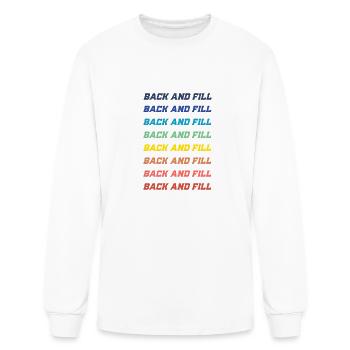 Flower Back and Fill - Men's Long Sleeve T-Shirt - white - Front