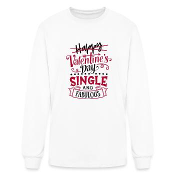 Single and Fabulous - Men's Long Sleeve T-Shirt - white - Front