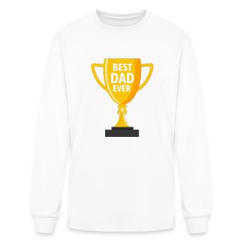 BEST DAD EVER - Men's Long Sleeve T-Shirt - white - Front