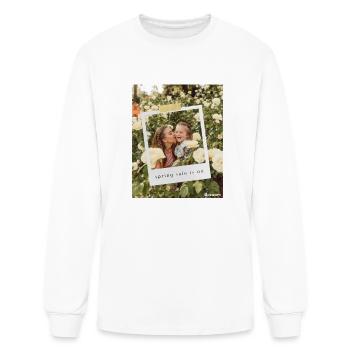 Polaroid spring meadow - Men's Long Sleeve T-Shirt - white - Front