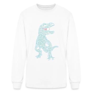 T-Rex - Men's Long Sleeve T-Shirt - white - Front