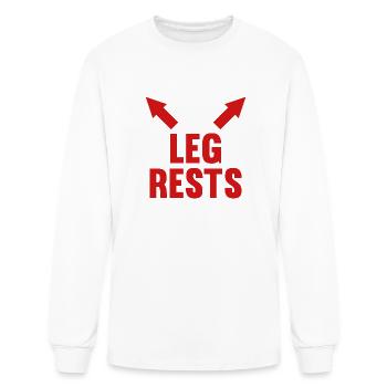 Leg Rests - Men's Long Sleeve T-Shirt - white - Front