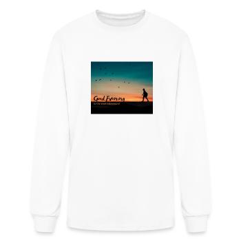 Good evening - Men's Long Sleeve T-Shirt - white - Front