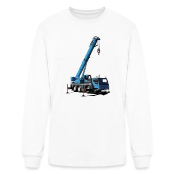 Mobile crane - Men's Long Sleeve T-Shirt - white - Front