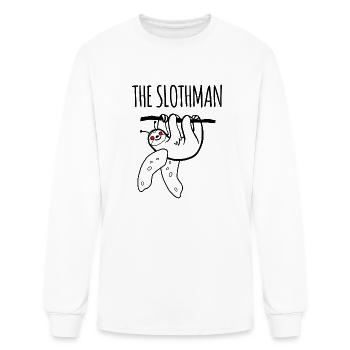 Sloth Moth Slothman Mothman Gift Idea - Men's Long Sleeve T-Shirt - white - Front