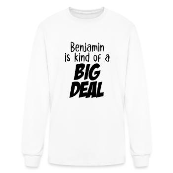 Benjamin is Kind of a Big Deal - Men's Long Sleeve T-Shirt - white - Front