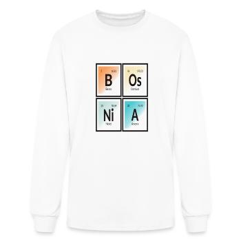 Bosnia | Periodic Table of Elements - Men's Long Sleeve T-Shirt - white - Front