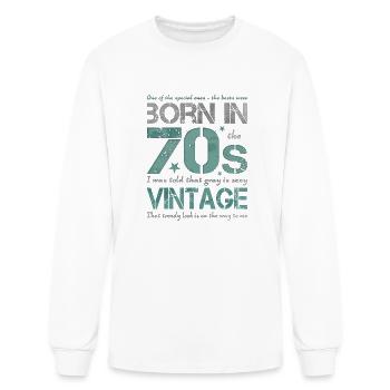 the best of the 70s born in the 70's - Men's Long Sleeve T-Shirt - white - Front