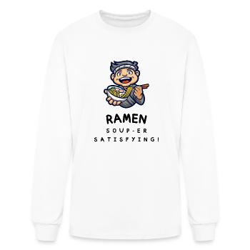 Ramen super satisfying - Men's Long Sleeve T-Shirt - white - Front