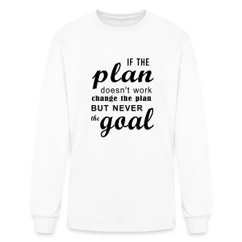 Motivational Typography Design - Men's Long Sleeve T-Shirt - white - Front