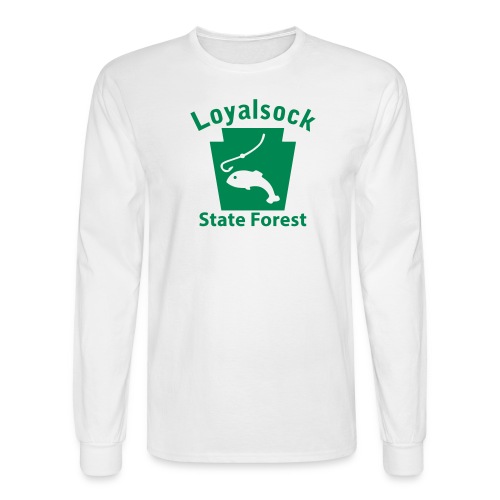 Loyalsock State Forest Fishing Keystone PA - Men's Long Sleeve T-Shirt
