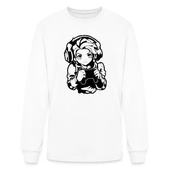 Gaming Boy Sketch - Men's Long Sleeve T-Shirt - white - Front