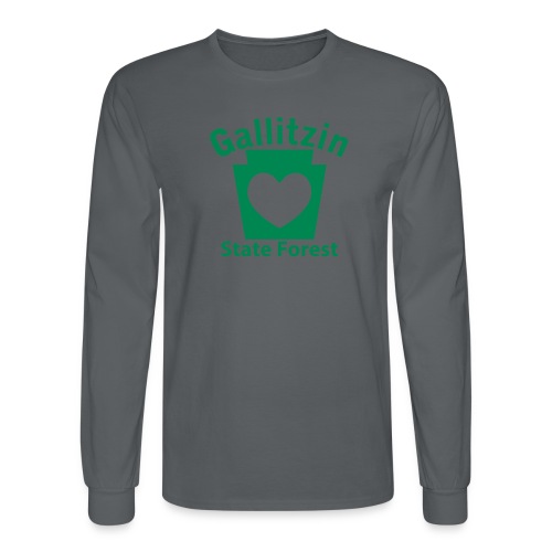 Gallitzin State Forest Keystone Heart - Men's Long Sleeve T-Shirt
