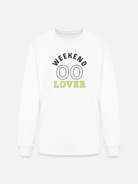 Weekend Lover - Men's Long Sleeve T-Shirt - white