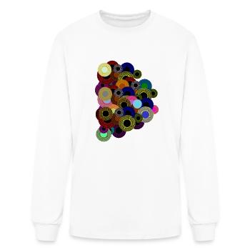 abstract circles - Men's Long Sleeve T-Shirt - white - Front