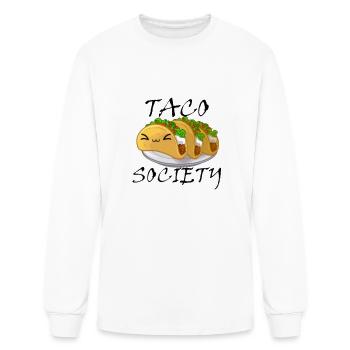 Taco Society - Men's Long Sleeve T-Shirt - white - Front