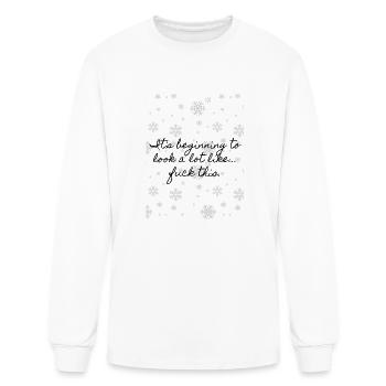 F&$@ Winter - Men's Long Sleeve T-Shirt - white - Front