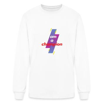 I am a Champion - Men's Long Sleeve T-Shirt - white - Front