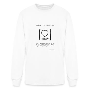 Simon, the Satisfied - Men's Long Sleeve T-Shirt - white - Front