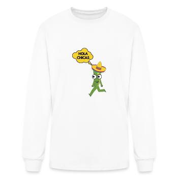 Hola Chicas Dancing Pepperoni - Men's Long Sleeve T-Shirt - white - Front